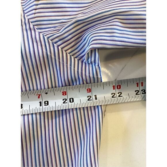 ETON Mens Contemporary Rainbow Button Down Shirt Sz 39 15.5 Long Sleeve - Picture 8 of 9